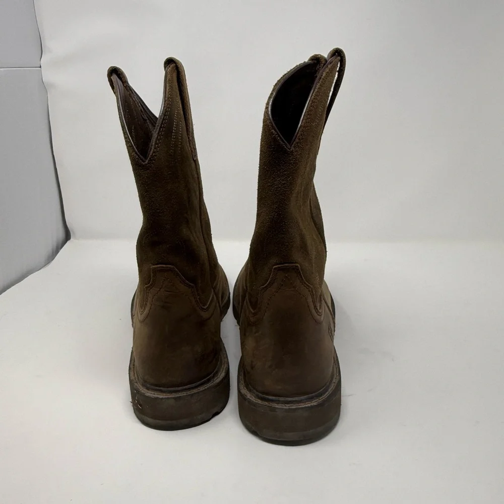 Ariat Men's Distressed Brown Western Boots non steel toe sz 10 (VRDNMP) - Picture 4 of 6